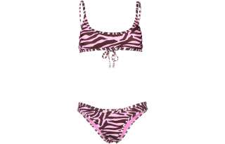 The Attico Zebra-Print Bikini Set