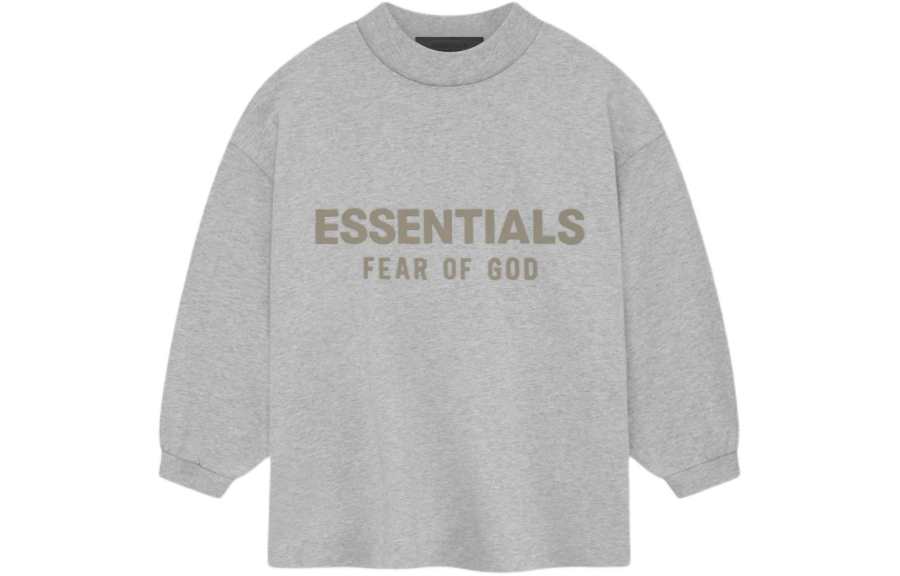 Fear Of God Essentials T Shirt Light Heather Grey Kids'