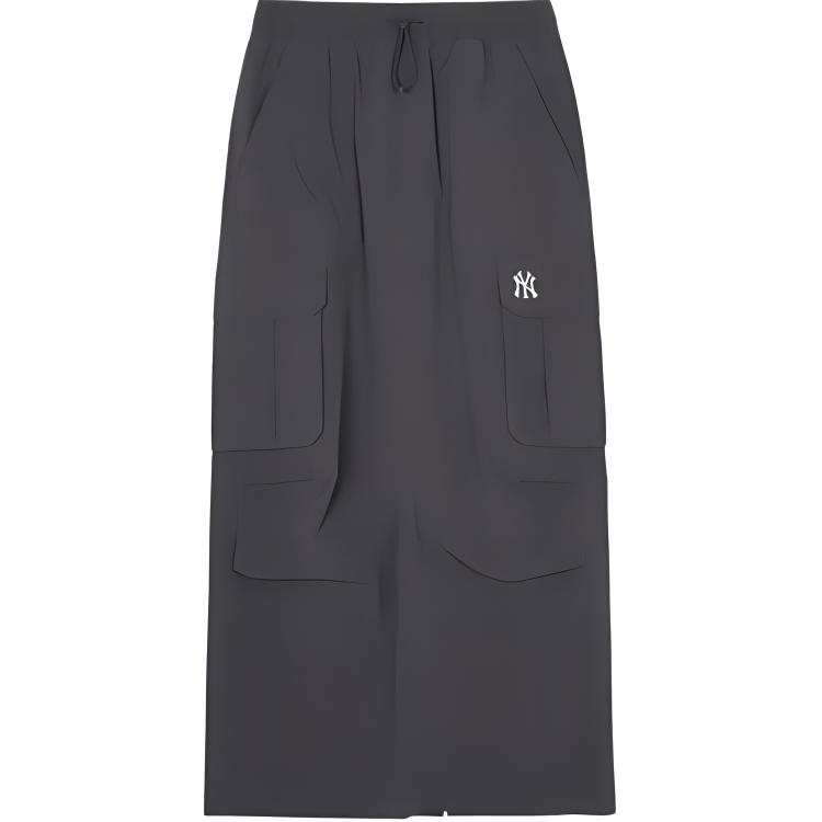 MLB New York Yankees Casual Long Skirt Women's Charcoal Gray