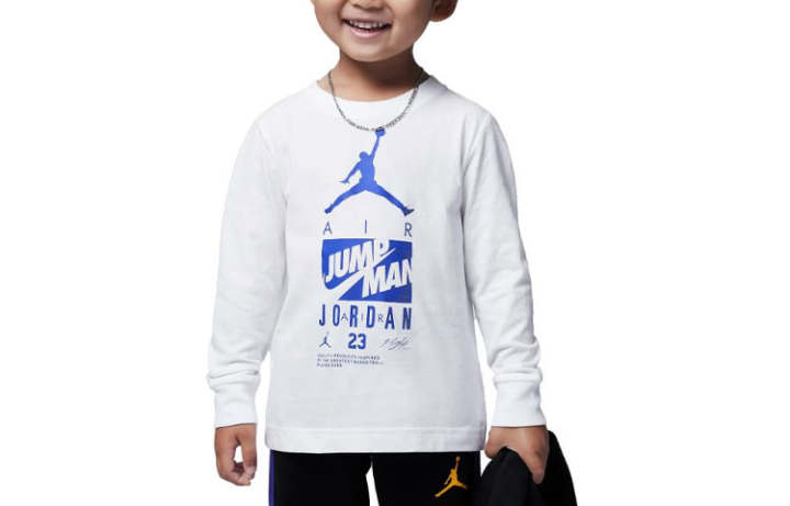 Jordan Jordan Kids T Shirts Crew Neck Moderate