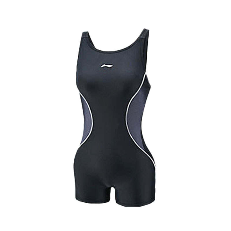 Li-Ning Li Ning One piece Swimsuit Women's Gray Black