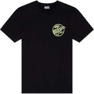 DIESEL T Shirts Men's Black Crew Neck