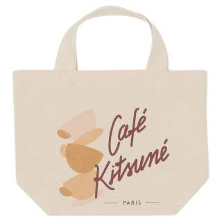 Maison Kitsune Cotton Canvas Shoulder Bag, Handbag Mini Unisex Beige