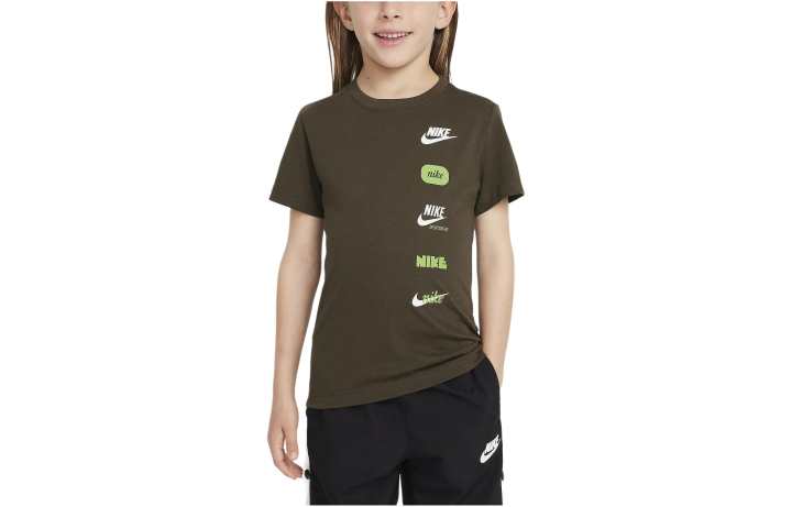 Nike Nike T Shirt Kids' Apparel Graphic T Shirt Khaki Kids'