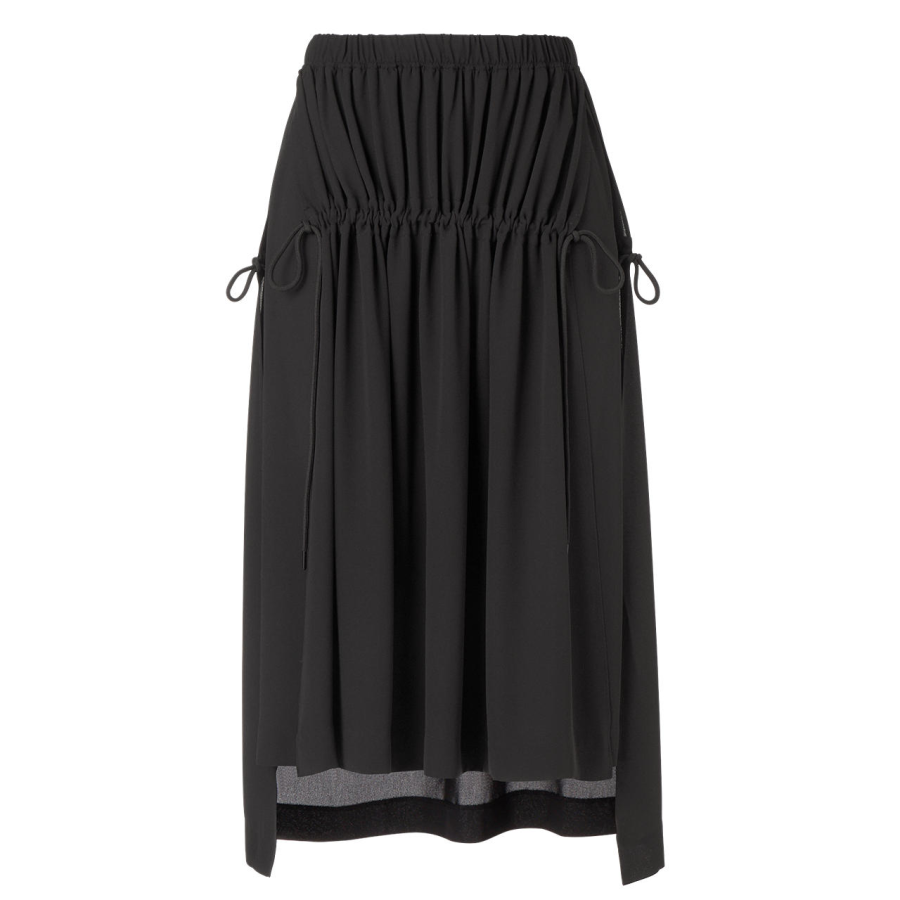 Onitsuka Tiger Ws Skirt Casual Long Skirt Women's Black