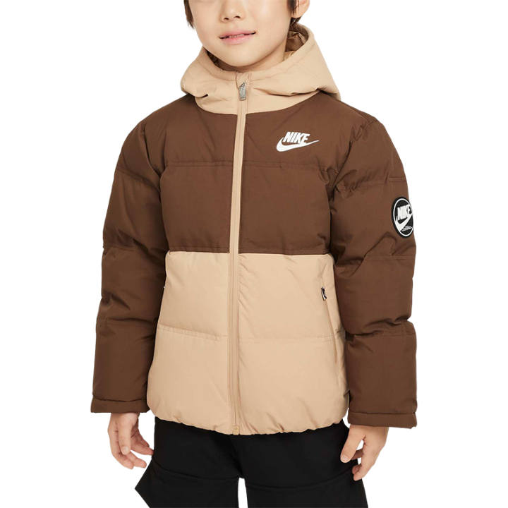 Nike Nike Down Jacket Brown/Khaki Children Aged 3 7 Years Old