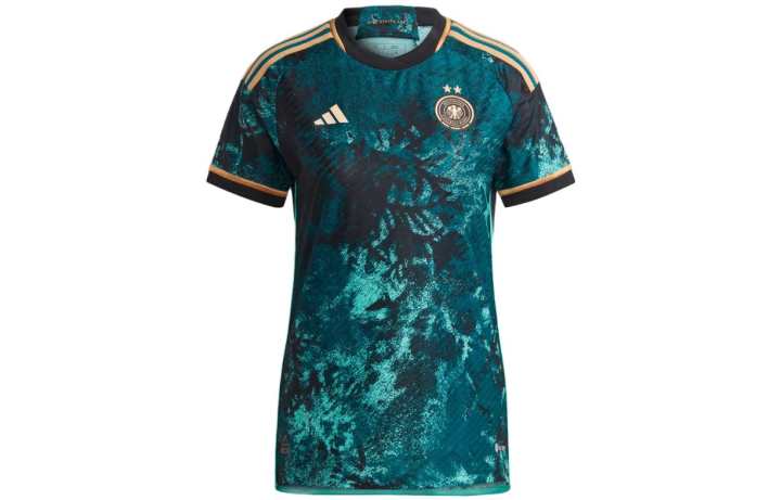 Adidas Adidas DE National Team Soccer Jerseys Women's Blue Crew Neck Moderate