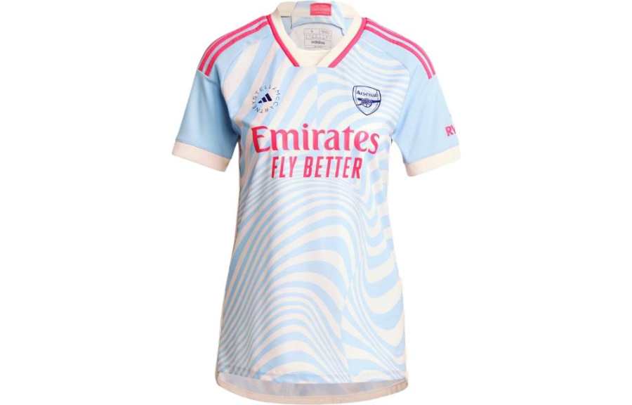 Adidas Adidas Arsenal Soccer Jerseys Women's Light Blue V Neck Moderate