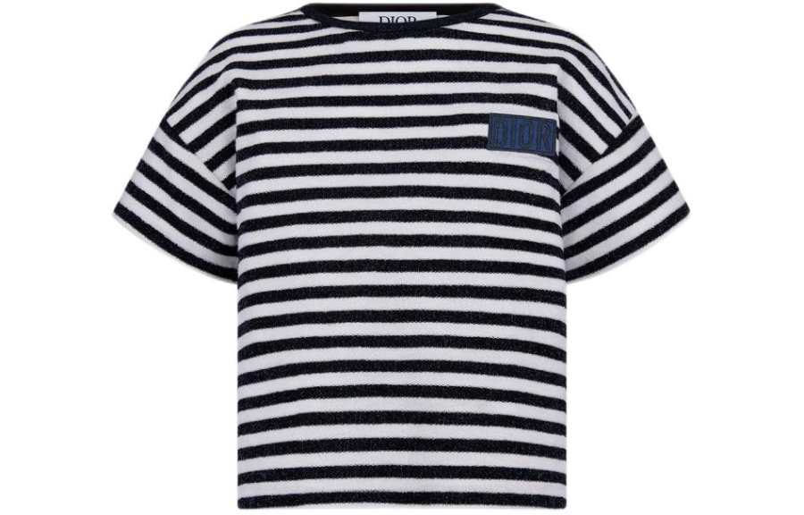 DIOR DIOR Kids T Shirts Crew Neck Moderate