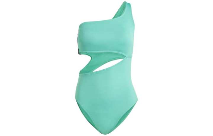 Adidas Adidas One Piece Swimsuits Women's Green Triangle One Piece Swimsuit