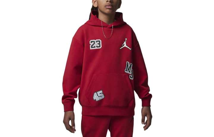 Jordan Jordan Sweatshirt Sneaker School Patch Red Kids'