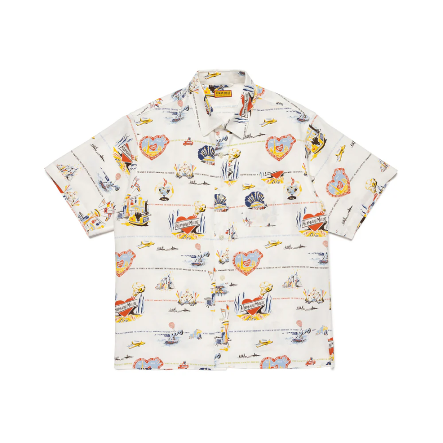 HUMAN MADE HUMAN MADE SS25 Shirts Unisex White Lapel Moderate