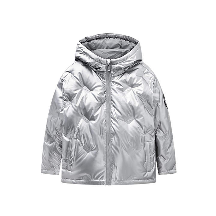 Nike Nike Down Jacket Silver Gray Teenagers
