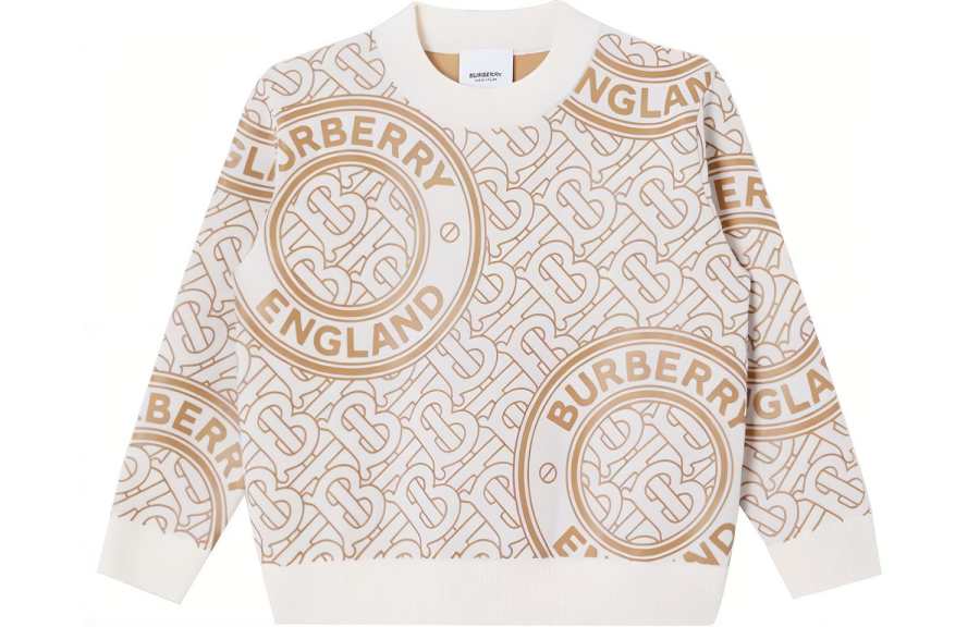 Burberry Sweater FW22 White Kids'