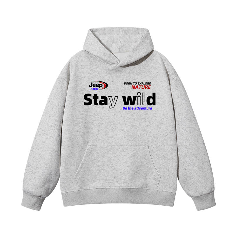 Jeep Grade School Sweatshirts Hooded Thickened