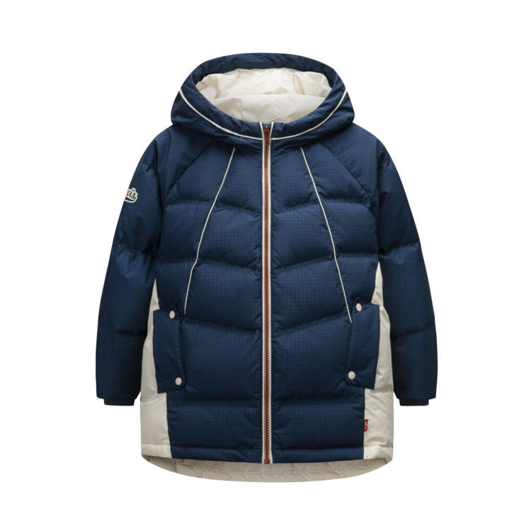 Levis Thermal Down Jacket Classic Vintage Mud Marine Blue Teenagers