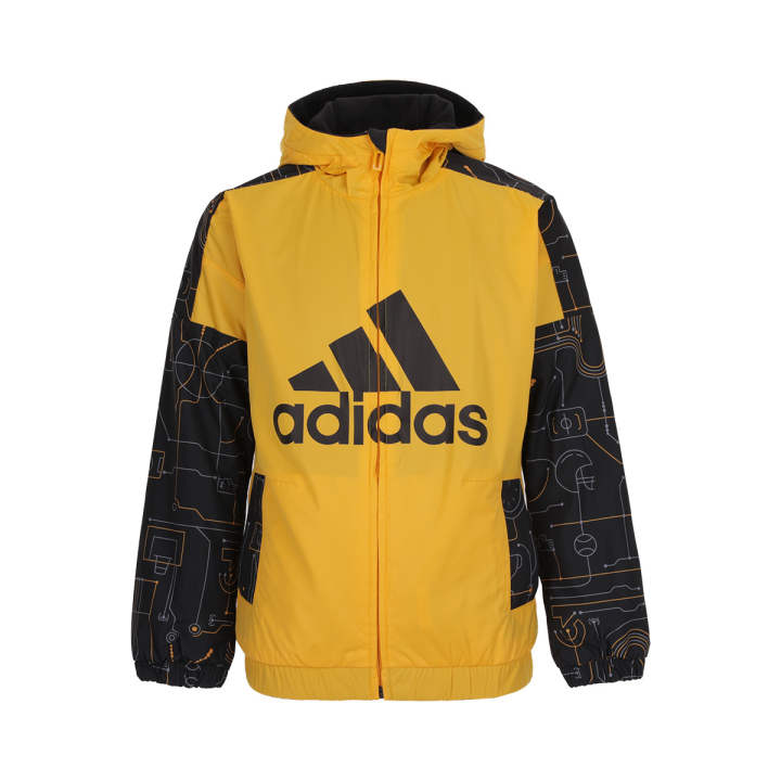 Adidas Adidas Jacket Black Yellow Children Aged 3 7 Years Old