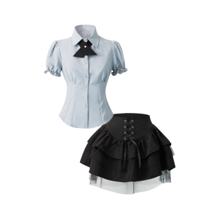 KAZAN Uniforms Women's Pointed Collar Moderate Short