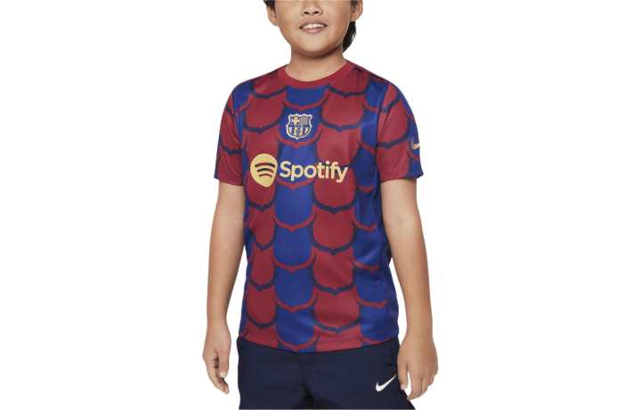 Nike Nike T Shirt F.C. Barcelona Academy Pro Blue Kids'