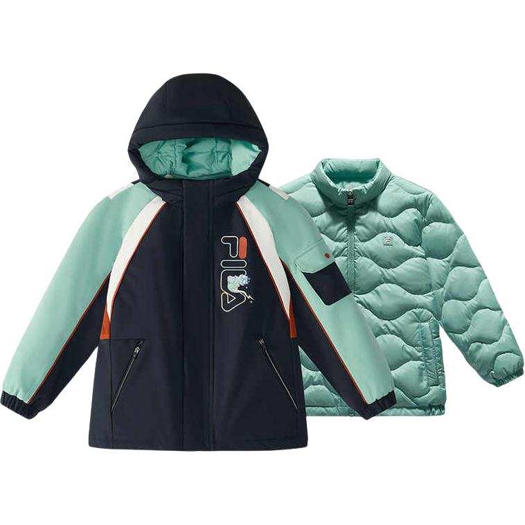 FILA KIDS Pre School Down Jackets Hooded Moderate Windproof