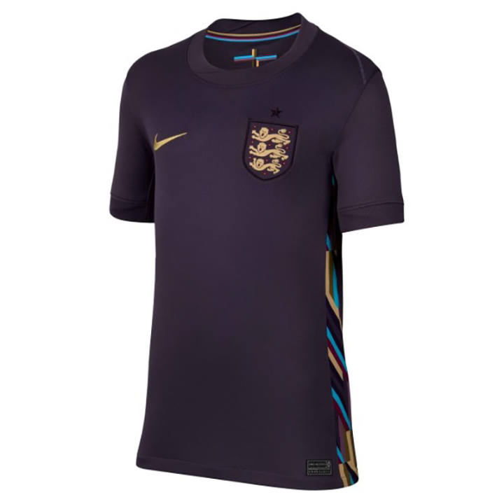 Nike Nike England Men's Team 2024/25 Stadium Away T Shirt Black Raisin Color Kids'