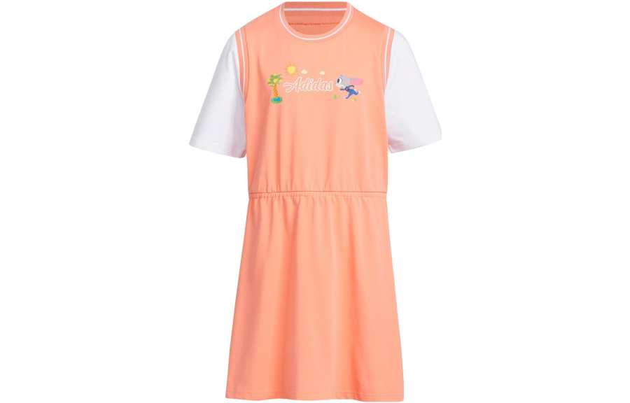 Adidas Adidas Children's Dress Zootopia Collaboration Coral Powder Kids'