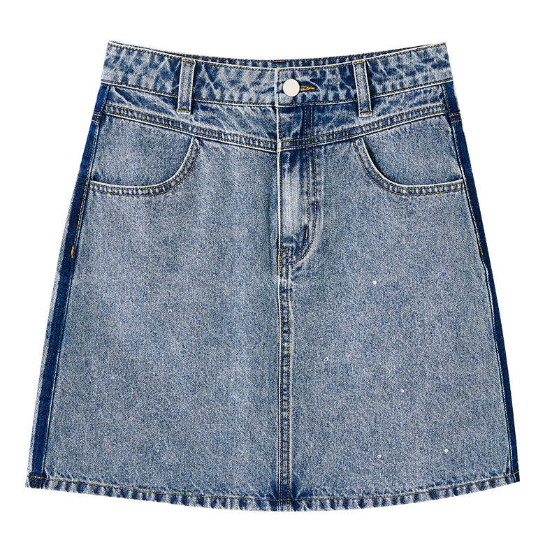 XIANGYING Denim Short Skirts Women's Blue