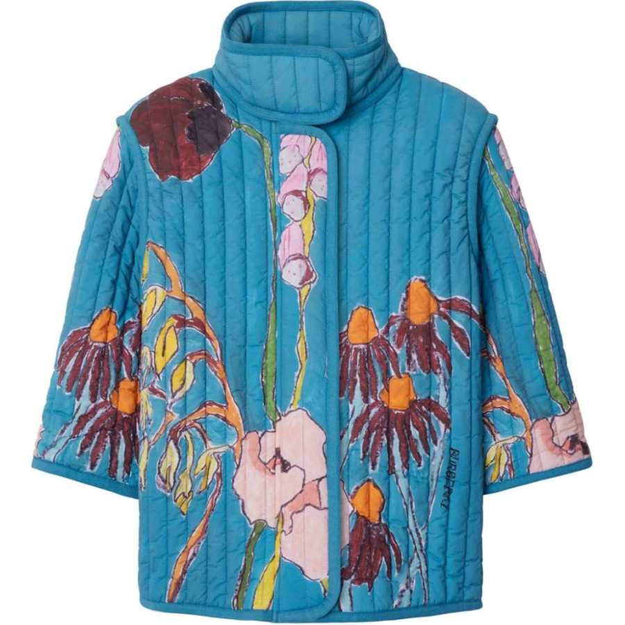Burberry Jackets & Coats SS24 Blue Green Kids'