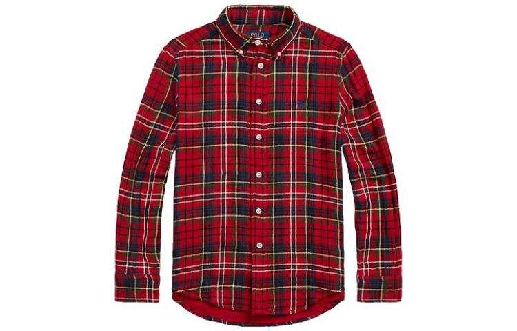 Polo Ralph Lauren FW22 Casual Shirt Kids' Red Multicolor