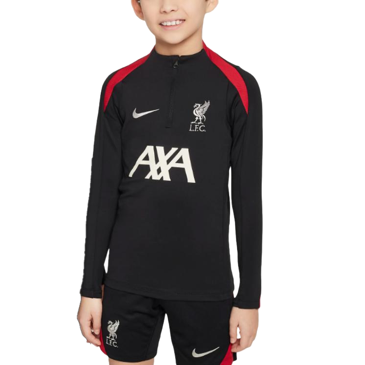 Nike Nike Liverpool FC Strike T Shirt Black Red Orewood Brown Teenagers