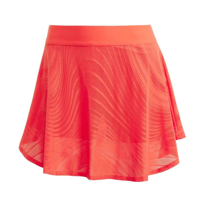 Adidas Adidas TennisClimacool FW24 Casual Short Skirts Women's Semi Transparent Red