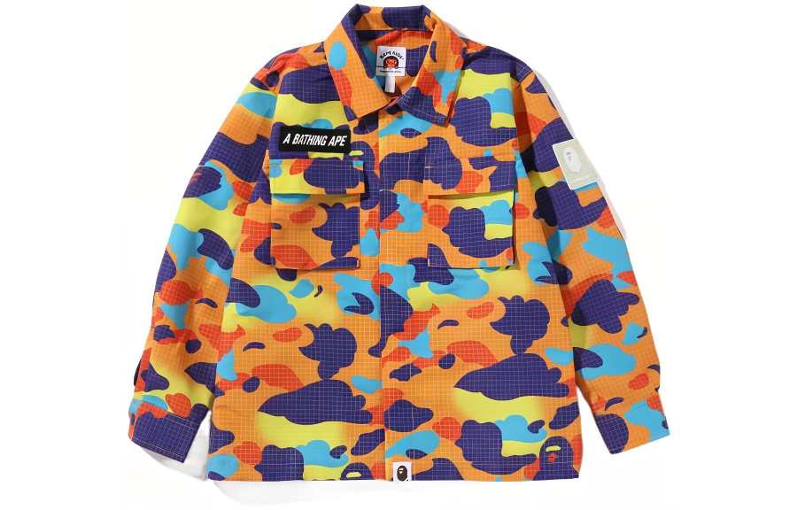 A BATHING APE Bape All Over Print Kids' Top Spring Fall Kids'