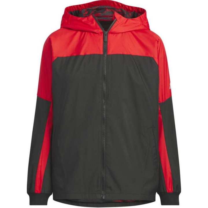 Adidas Adidas Jacket WIND.RDY SS25 Red Black Children Aged 3 7 Years Old