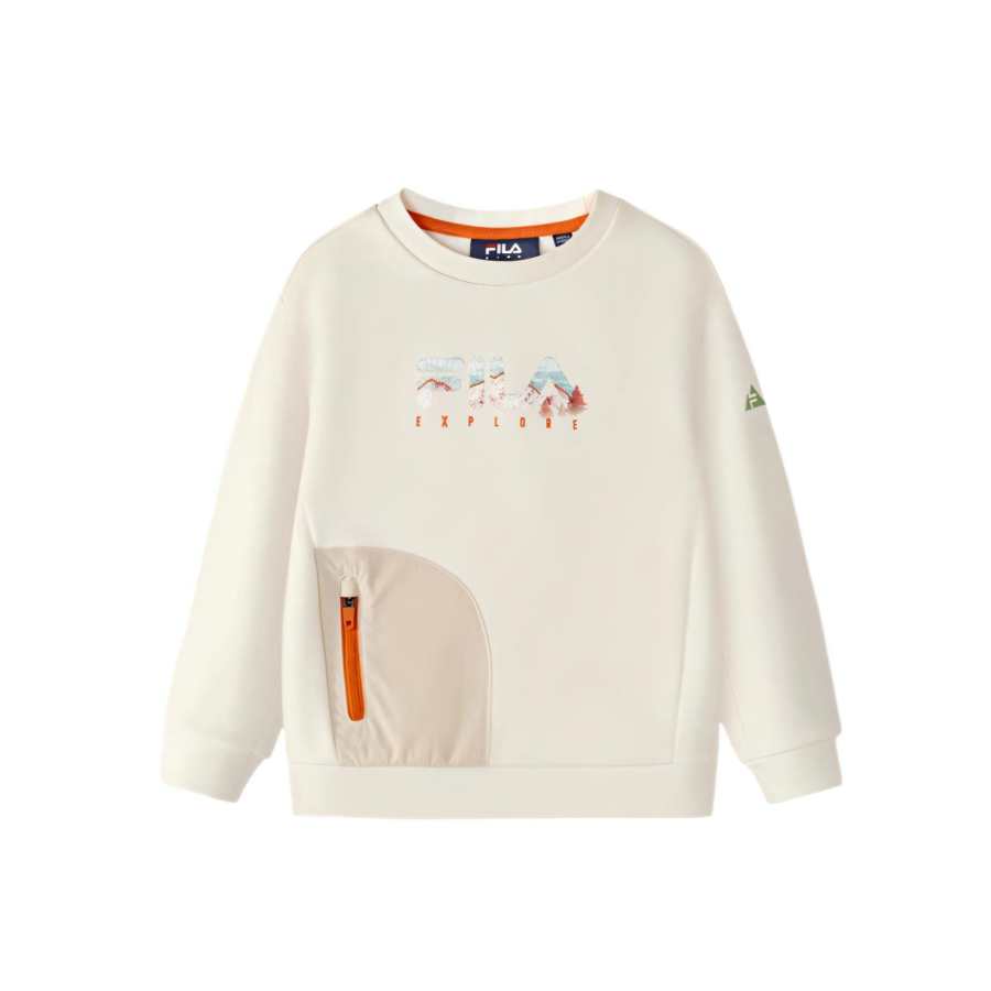 FILA KIDS Sweatshirt Vanilla White Children Aged 3 7 Years Old