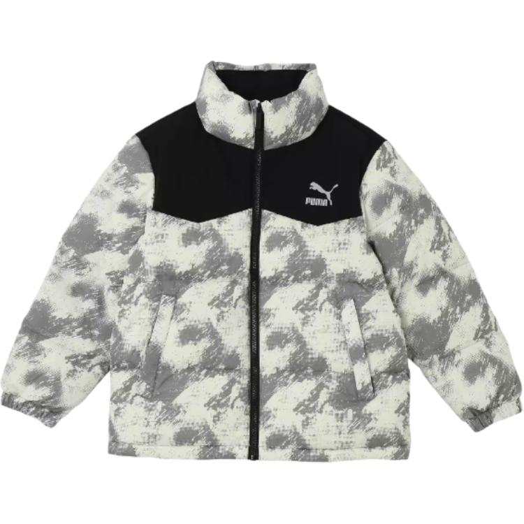 PUMA PUMA Down Jacket Unisex Black Full Print