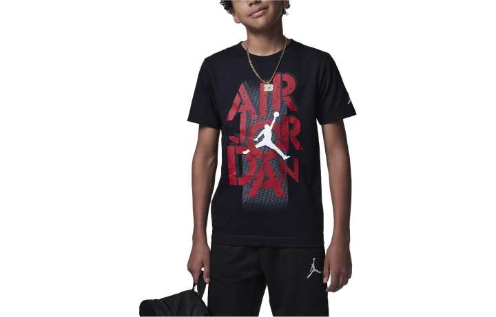 Jordan Jordan 4 GRIDLOCK T Shirt Black Kids'