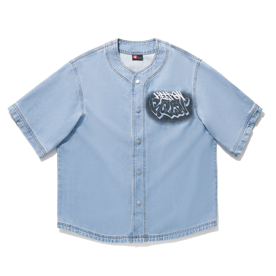 Li-Ning Li Ning Denim Jacket Men's Light Blue