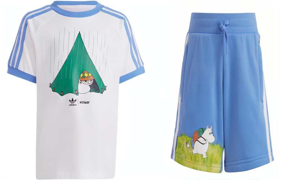 Adidas Adidas X Moomin Collaboration Collection Casual Sportswear White / Fusion Blue Children Aged 3 7 Years Old