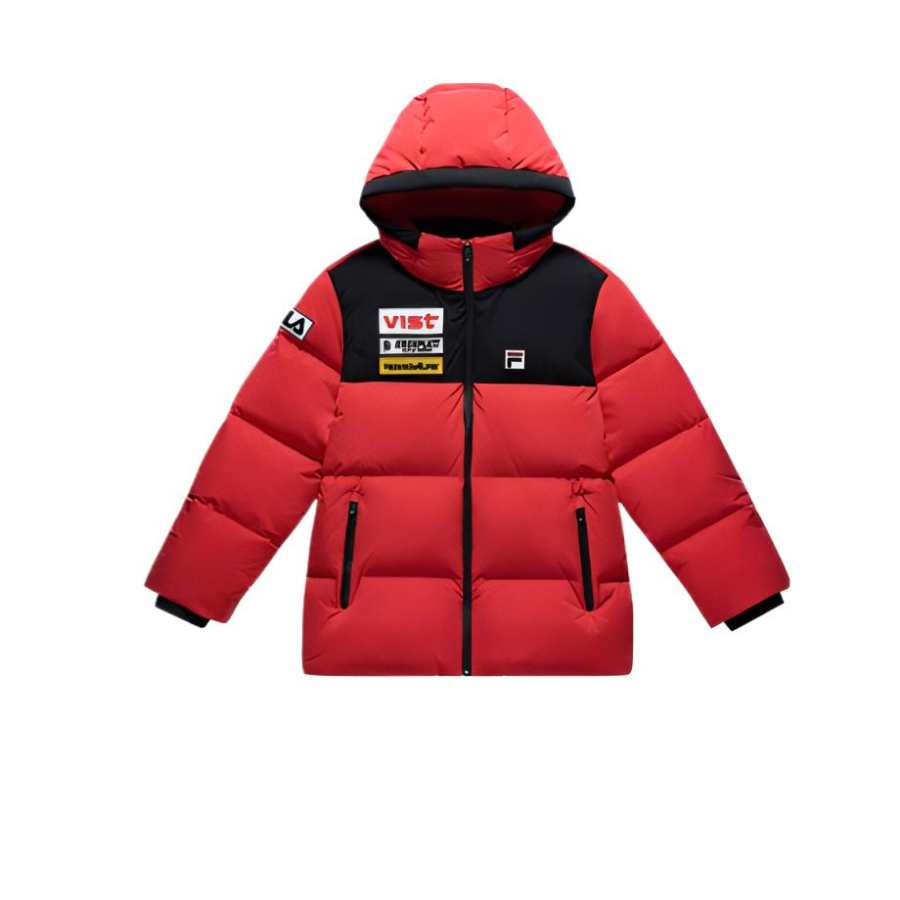 FILA KIDS Grade School Down Jackets Hooded Moderate