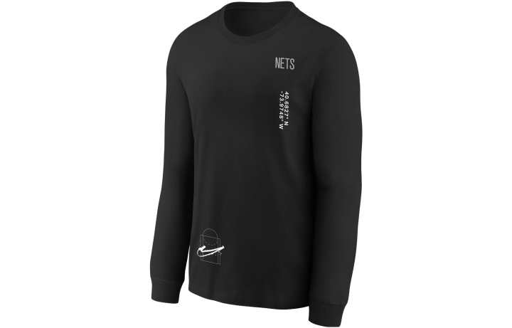 Nike Nike Brooklyn Nets Courtside Max90 T Shirt Brook Nets Kids' Black