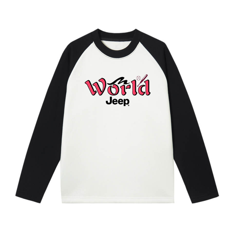 Jeep Grade School Sweatshirts Crew Neck Thickened