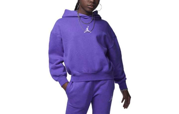 Jordan Jordan Sweatshirt Play Kids' Apparel Icon Play Pullover Hoodie Purple Kids'
