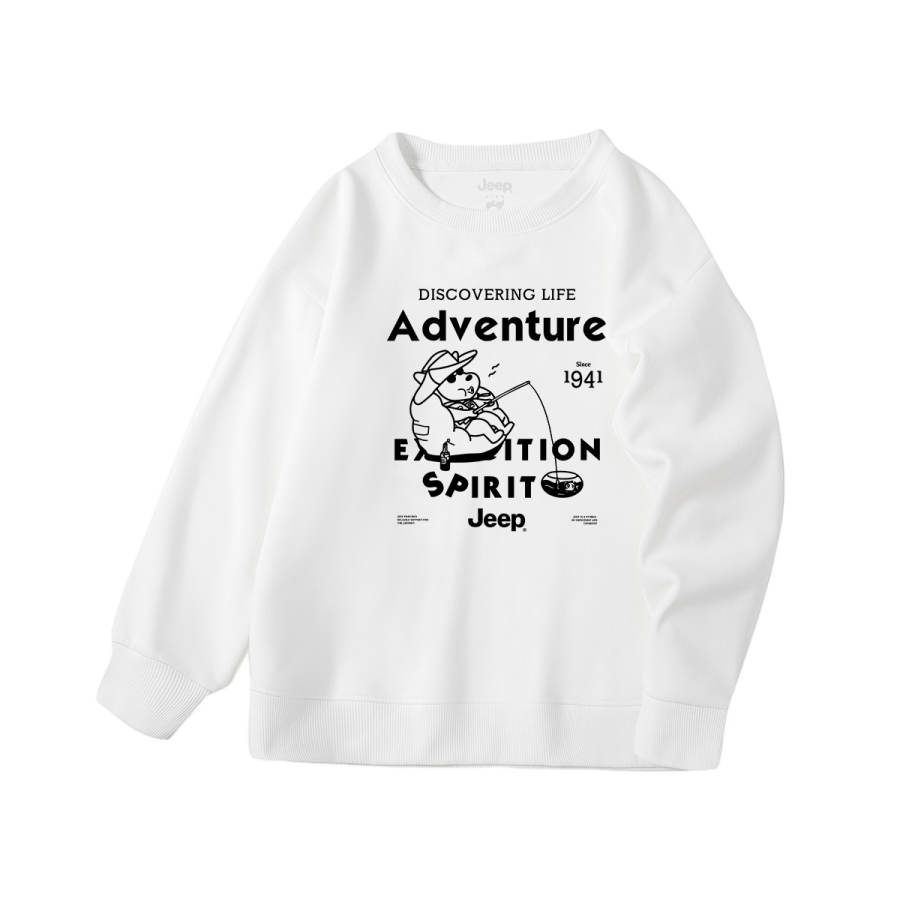 Jeep Grade School Sweatshirts Crew Neck Moderate