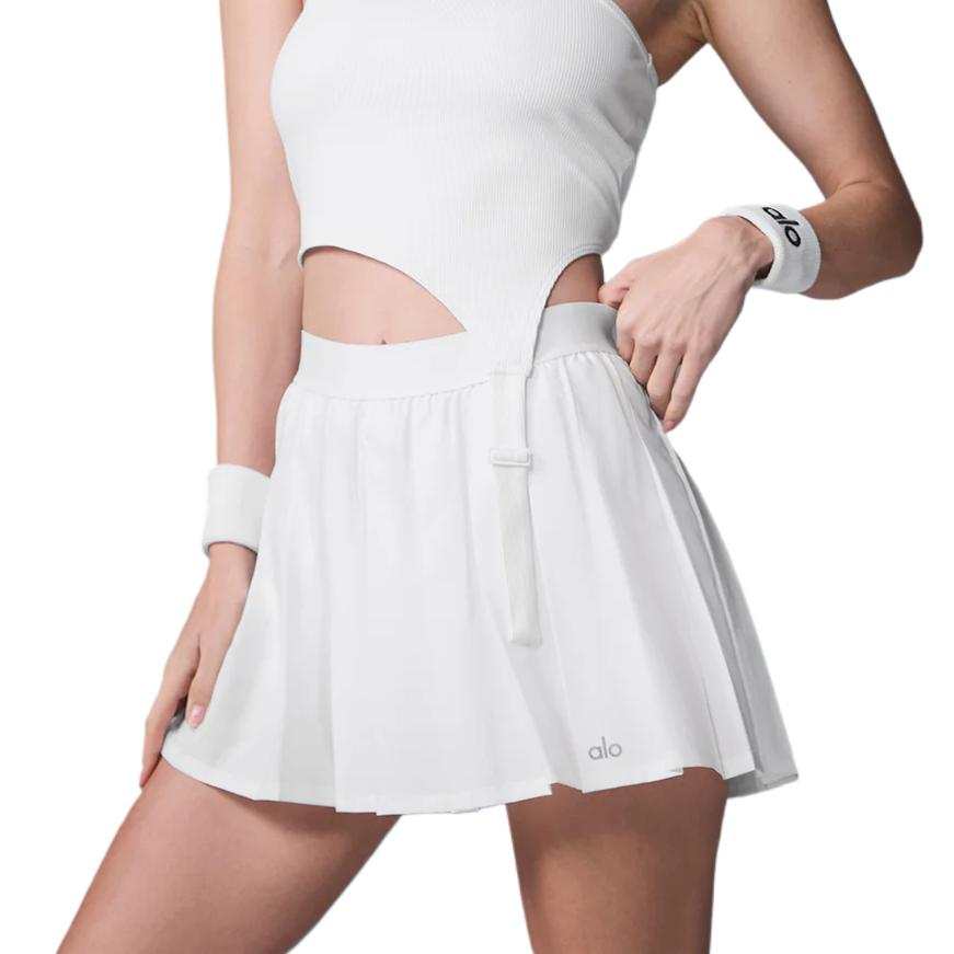 Alo Yoga Varsity Tennis Skirt Tennis Skirt Women's White