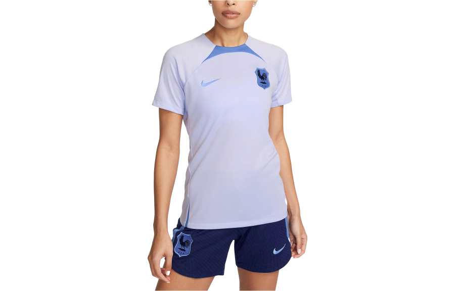 Nike Nike France National Team Soccer Jerseys Women's Oxygen Purple Crew Neck Moderate