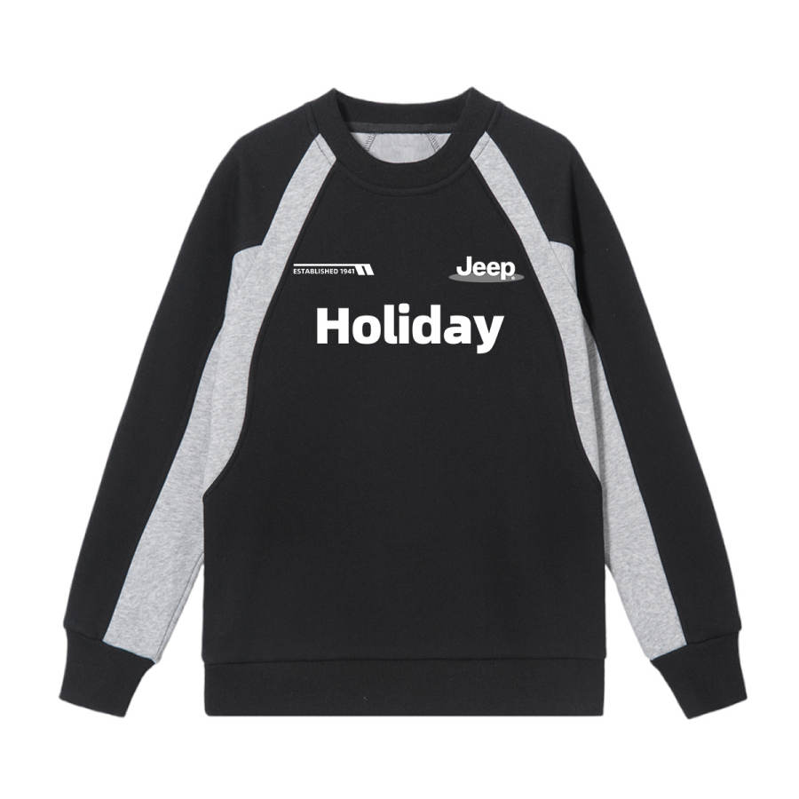 Jeep Jeep Grade School Sweatshirts Crew Neck Thickened