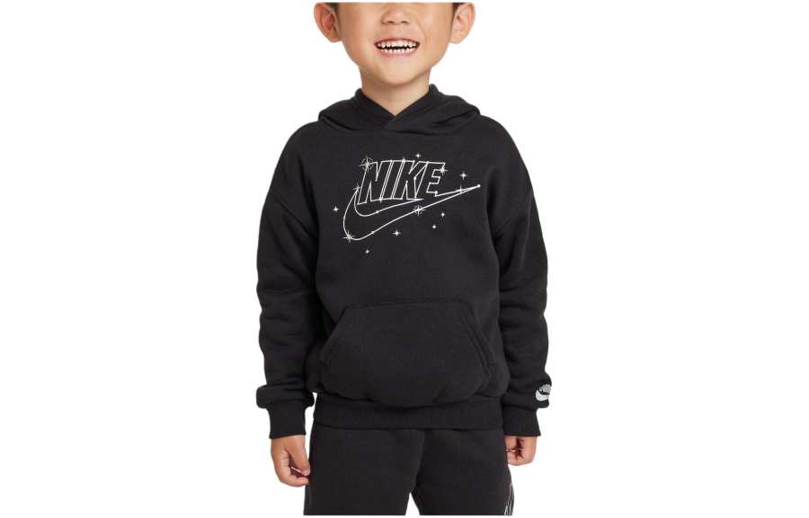 Nike Nike Sportswear Shine Fleece Pullover Hoodie Sweatshirt Kids' Black