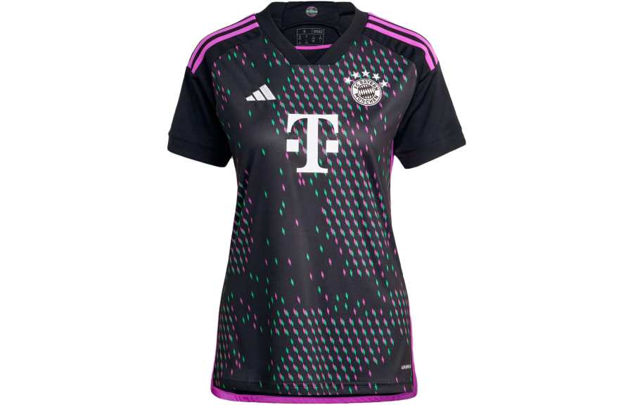Adidas Adidas Bayern Munich Black Soccer Jerseys Women's Black Crew Neck Moderate
