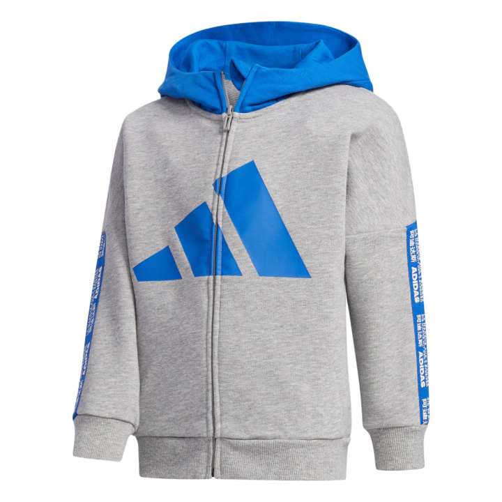 Adidas Adidas Jacket Medium Heather Gray/Blue Children Aged 3 7 Years Old