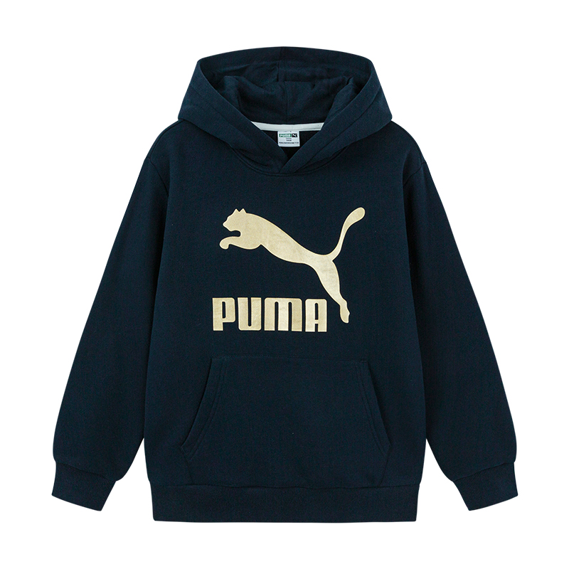 PUMA Sweatshirt SportstyleCLASSICS BIG LOGO HOODIE Purple Blue Unisex